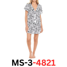 Lauren Ralph Lauren Women Dress Floral Print Sleeve V-Neck Swim White Small New