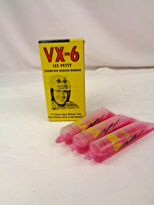 Vintage VX-6 Cadmium Battery Additive - Lee Petty Box & 3 Unused Tubes