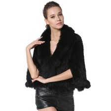 Casual Stoles for Women Real Mink Fur Ponchos Fox Fur Collar Shawls Free Size