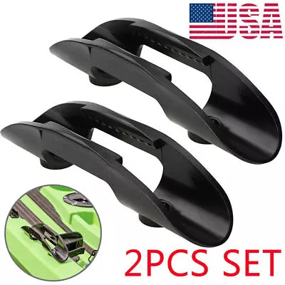 2Pcs Kayaks Paddle Holder Clip Well Nuts for Canoes, Boats Marine Mount Accesory