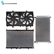 Radiator Condenser & Cooling Fan Assembly Kit For 2014 15 16-2018 Nissan Rogue