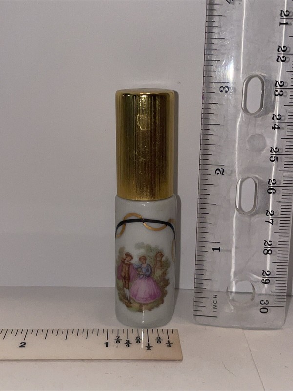 Vintage Step Limoges Of France Purse Perfume Bottle with Cover (Empty)