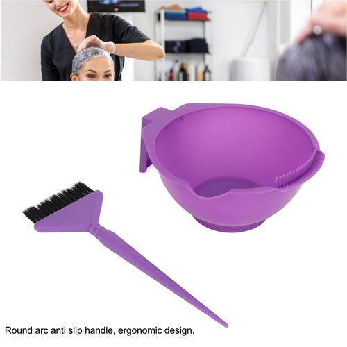 2Pcs Hair Dye Brush Bowl DIY Color Hair Coloring Styling Tool Kit Set