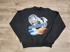 Vintage 90s Dallas Cowboys NFL Helmet Sweatshirt Size Large