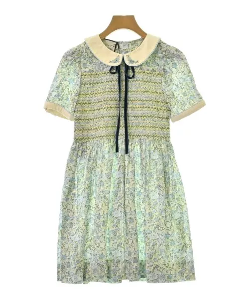 Robes GUCCI bleu clair x blanc x jaune etc.(Motif floral) 2200534510091