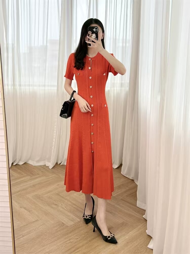 sandro red knit dress Milla Knit Maxi Dress Bordeaux