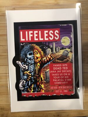 Garbage Pail Kids 2022 Book Worms Wacky Package Prose WP-6 DEAD TED