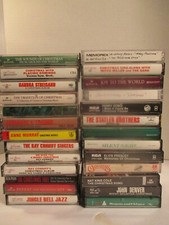 Christmas Music on Cassette Tapes - Lot of 26 Holiday Classics ELVIS, STREISAND