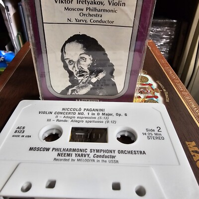 Paganini Violin Concerto No. 1 In D Cassette Tape 1984 ACS 8123