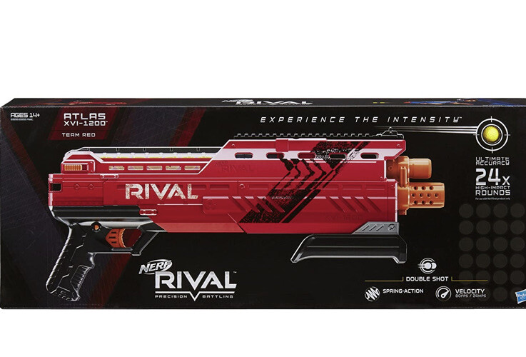 Nerf Rival Blaster Atlas XVI-1200 Team Red Precision Battling 24x