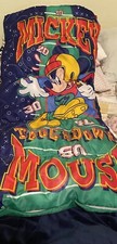 Vintage Disney Mickey Mouse Football Child Sleeping Bag Touchdown 