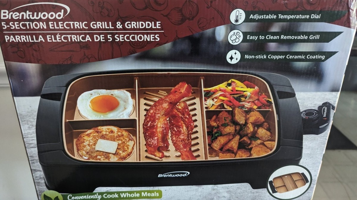 Brentwood Appliances Multiportion Nonstick Electric Indoor Brentwood Appliances Multiportion Nonstick Electric Indoor