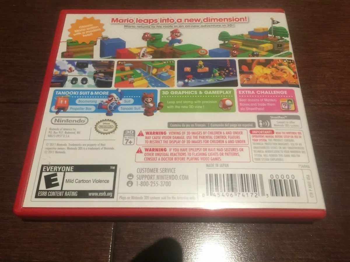 Super mario 3d land on sale 2ds xl