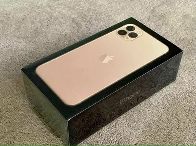 Empty Box For Apple iPhone 11 Pro Gold 64GB With Free Charging