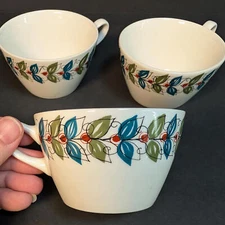 Figgjo Saga MCM Coffee Cups - 1960s Norwegian