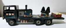 VINTAGE 1950s TIN TOY U.S ARMY CANNON FIRING TRUCK AS IS