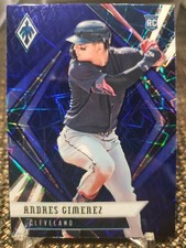 2021 Chronicles Phoenix #3 Andres Gimenez Blue Velocity Rookie RC Cleveland 