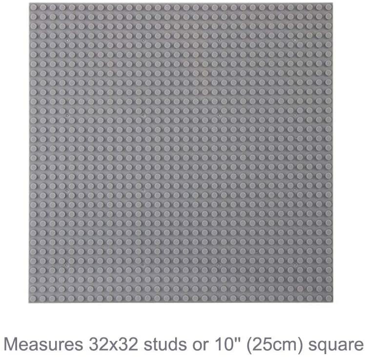 4Pc Gray 10"x10" building Base plates Classic Bricks Compatible All Major Brands