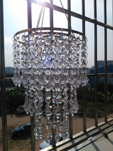 2pcs 53mm Tall Acrylic Beads Golden Hanger Centerpieces Chandelier Wedding Decor Ebay