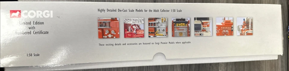 Bomba de aniversario Corgi edición limitada 1:50 US50501 fundido a presión Seagrave CPD Foto 3 de 4