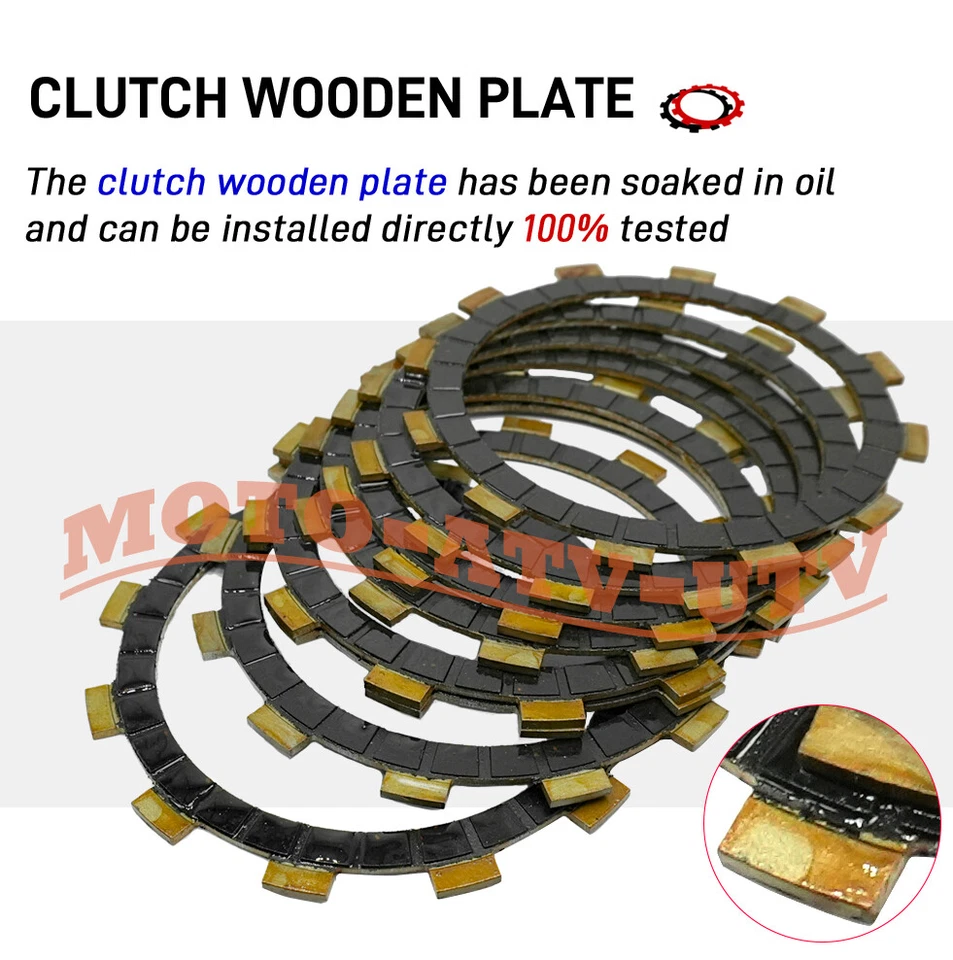 Clutch Friction Plate Kit Heavy Duty Springs & Gasket for Yamaha YZ125 1994-2004 - Image 2 of 4