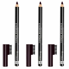 Pack of (3) New Rimmel Professional Eyebrow Black Brown 0.05 Ounce