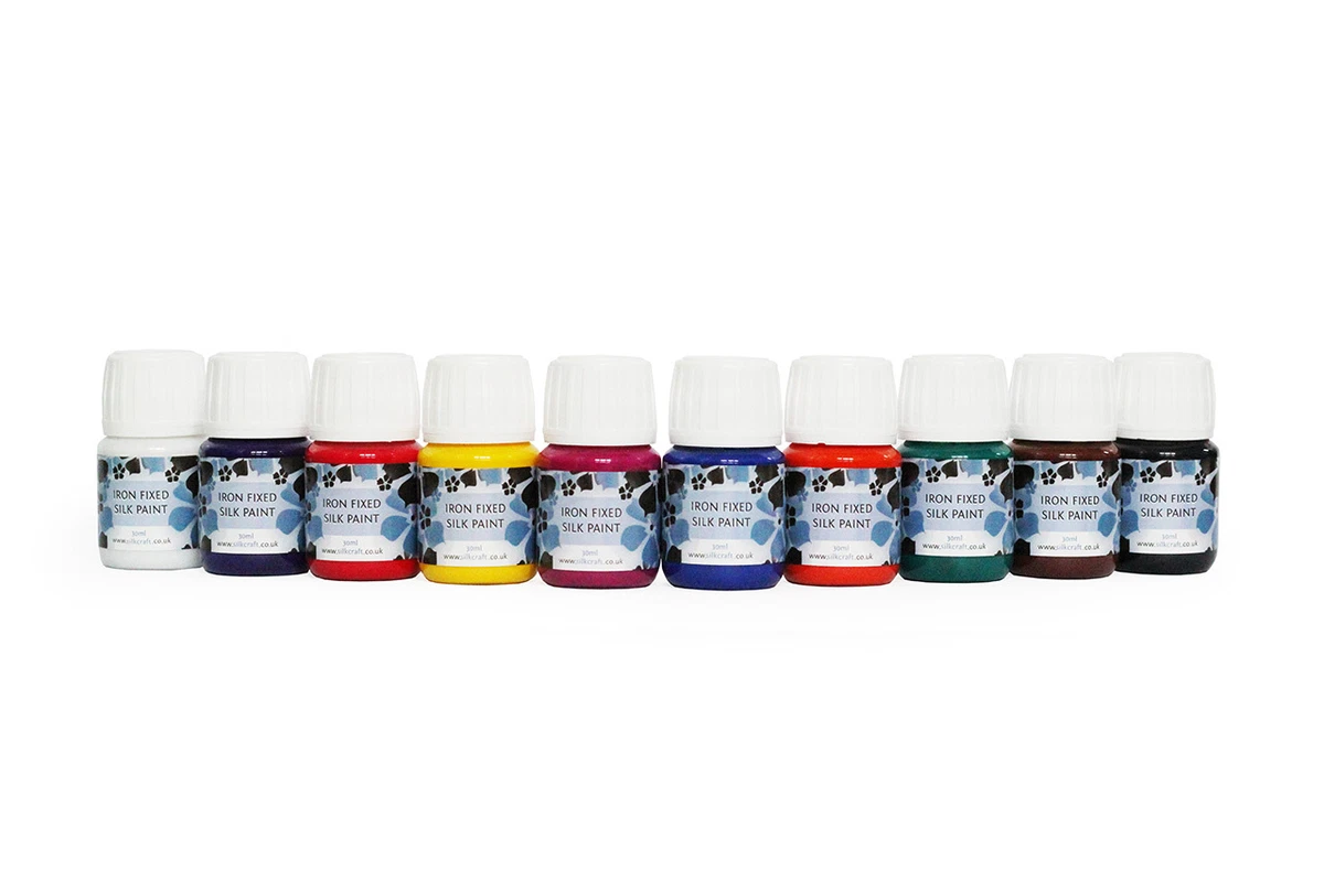 Pinturas de seda fijas Silkcraft™ Silk Painting Iron 30 ml - PACK DE 10 - alta calidad