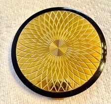 Vintage Evans Large Ladies Mirror Powder Compact - Unused Inside