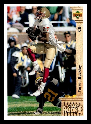 1992 Upper Deck Terrell Buckley #6 card
