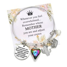 Mom Bracelet Gifts from Daughter Son, Christmas and Birthday Presents for Mother