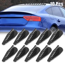 10pcs Car Roof Shark Fin Style Spoiler Wing Diffuser Decor Carbon Fiber Pattern 10pcs Car Roof Shark Fin Style Spoiler Wing Diffuser Decor Carbon Fiber Pattern