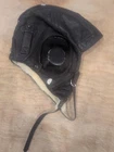 U.S. WWII Military Pilot Leather Flight Helmet Skull Cap Brown Vintage Aviator