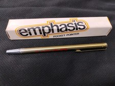 Vintage Emphasis Pointer Telescoping 25" Pocket Clip, Gold Tone Color, Open Box