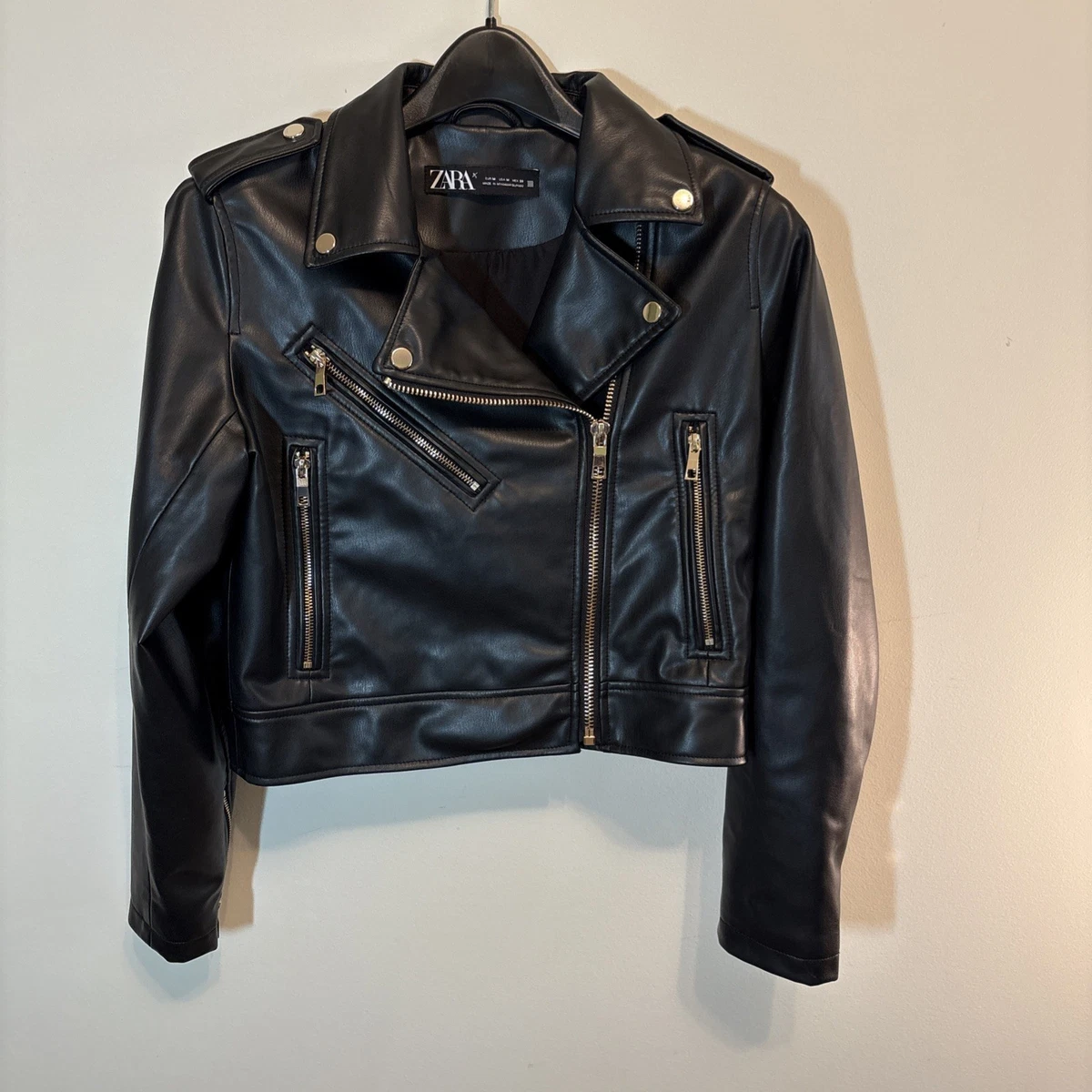 Zara black matte leather new with tags You main image 3