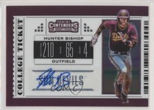 2019 Panini Elite Extra Edition College Ticket Signatures Hunter Bishop Auto 0d4