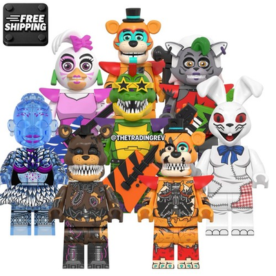 #ad #ad Five Nights at Freddy#x27;s: Security Breach Custom Minifigures 8 FIGURE BUNDLE $29.97