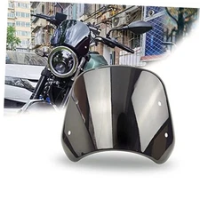 Universal Motorcycle Windshield Wind Deflector Windscreen Front Flyscreen Black