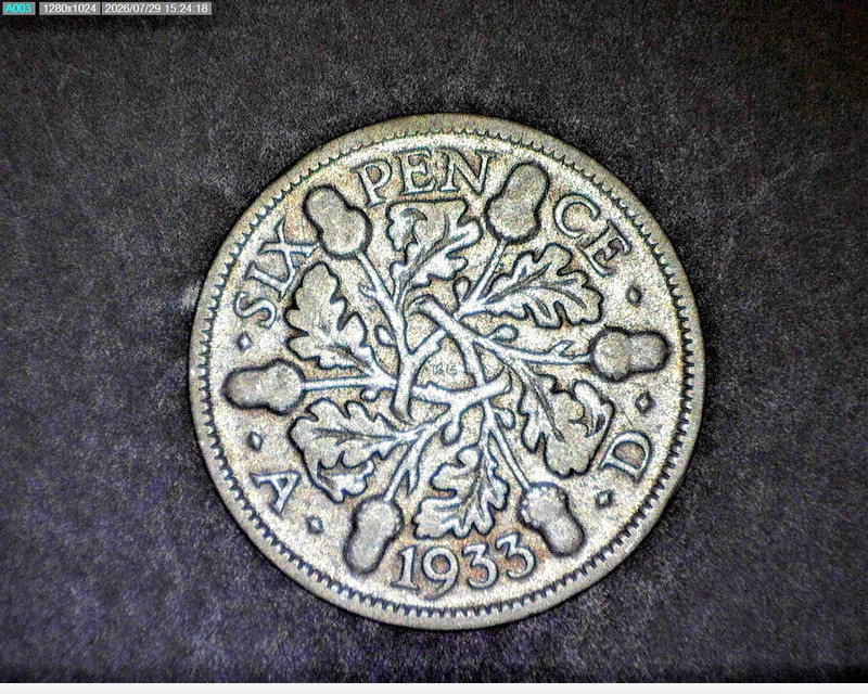 1933 SIXPENCE, GREAT BRITAIN