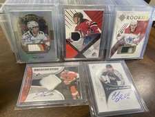 Upper Deck NHL Autograph Patch Card Lot 5 Brady Keeper Jake Bean Jeff Carter