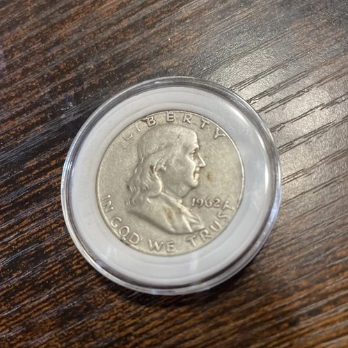 1962-D Franklin Half Dollar 90% fine silver uncertified and ungraded (My Ref#28)