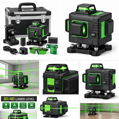 Grüner Laser 3D /4D 8 16 Linien, Wasserwaage, Präzisionsausrichtung selbstnivellierend Werkzeug