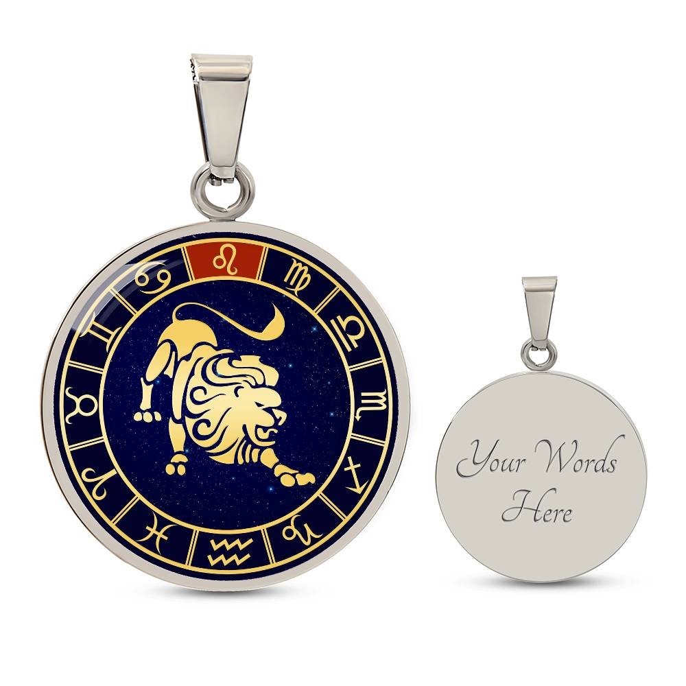 Collar de lujo horóscopo del zodiaco Leo para mujer, regalo de cumpleaños para esposa mamá tía