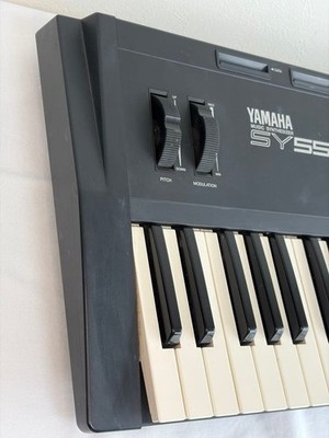 YAMAHA SY55 61-Key Synthesizer AWM2 Sampling Sequencer Tested from