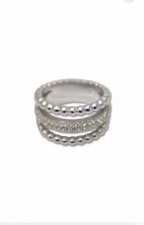 Swarovski Crystal Silver Ring Size 13 Unused Condition