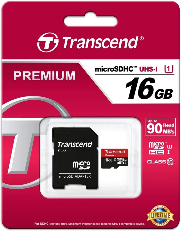 Transcend 16GB microSDXC/SDHC Class 10 UHS-I 600X (Ultimate) Memory  (UK IMPORT) - Image 3 of 3