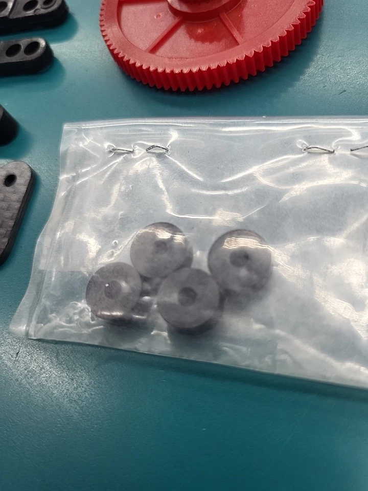 Tomy Intruder Parts LOT Spur Gear, arms, steering, post mounts vintage rc parts - Image 4 of 4