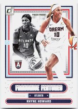 2025 Donruss WNBA #4 Rhyne Howard Franchise Features Press Proof Atlanta Dream