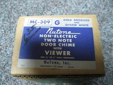 NOS NuTone 2-NOTE Non-Electric DOOR CHIME w/ ...