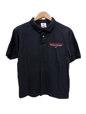 Harley Davidson New York Cafe Black Polo Size S Made In USA Embroidered Logo