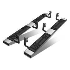 Fit 02-09 Chevrolet GMC 6.5" Rectangular Flat Board Step Bar Running Boards 2PC